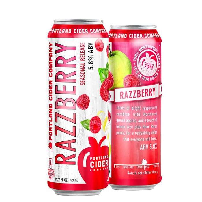 Portland Cider Razzberry 19.2 oz Single