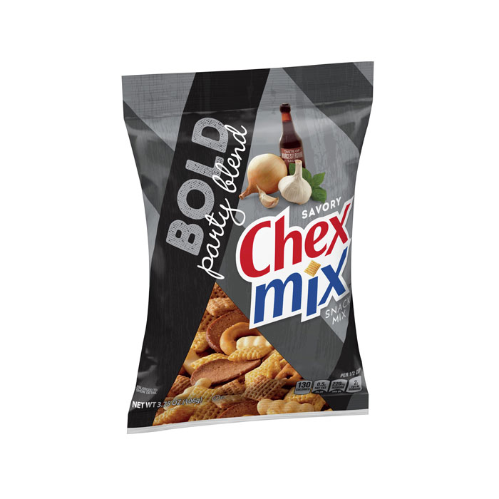 Chex Mix Snack Mix, Party Blend, Savory, Bold - 3.75 oz